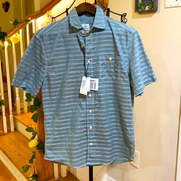 ✨ Johnnie-O Raleigh Hangin’ Out Stripe Short Sleeve Button Down Shirt ✨ - Picture 5 of 10